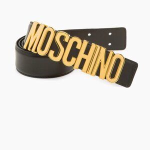 Moschino Women's Logo Buckle Leather Belt - image 1